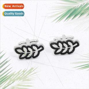 French Leaves American New Cufflinks Shirt Men Alloy