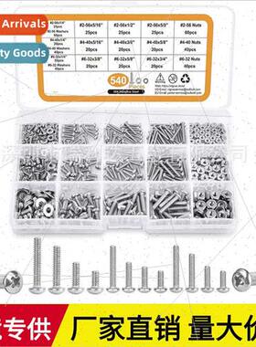 540pcs304 US made Phillips round head screws pan head screws