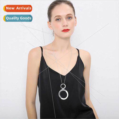 Sweater Chain Long Chain New Alloy Vintage mple Necklace che