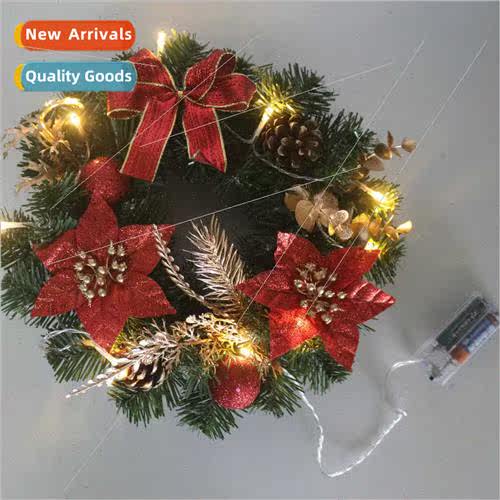 Christmas wreath wh lights Christmas decoration supplies Chr