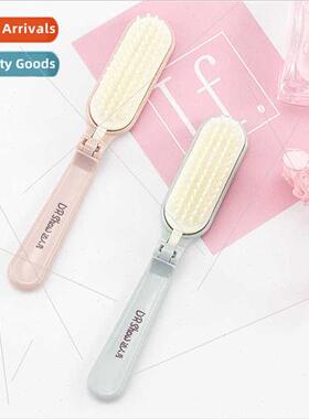 Foldable portable travel soft teeth small comb carry-on curl