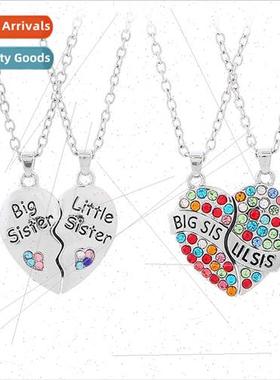 New monogrammed BIG SIS LIL SIS heart patchwork good sister