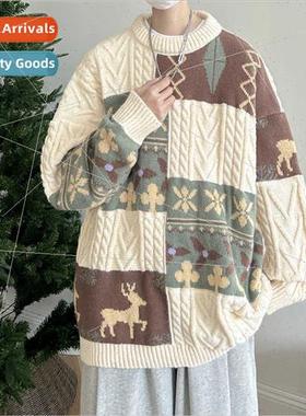 Autumn winter new Christmas sweater men thread sweater big s