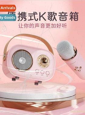 Wireless Bluetooth audio portable amplifier home KTV microph