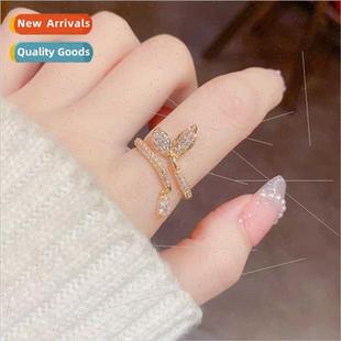 zirconia fish niche jewe open delicate ring New tail
