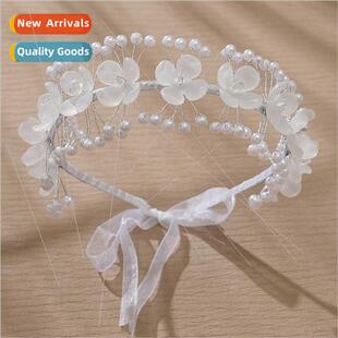 Europe bridal headdress acrylic flowers pressed hair bands f