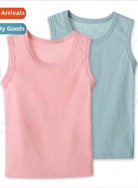 2023 summer new children cotton work undershirt men women in
