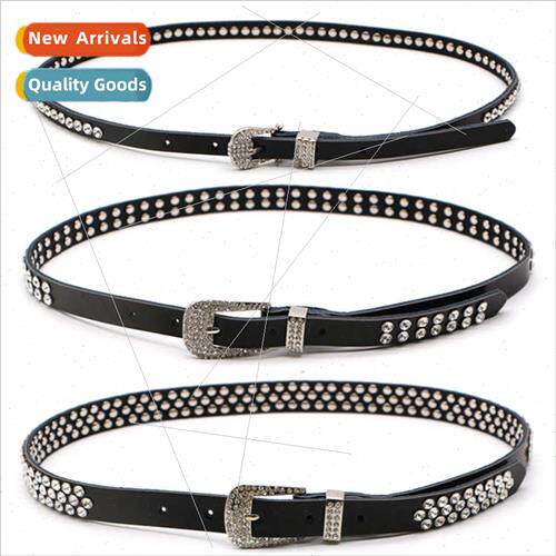 Fashion rhinestone inlaid a row two rows three rows drainage