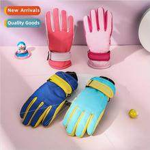 Children winter outdoor skiing warm padded thickened waterpr