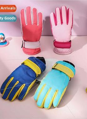 Children winter outdoor skiing warm padded thickened waterpr