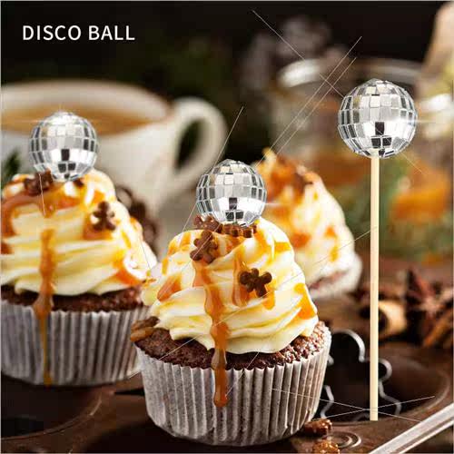 disco mirror ball cake decorating insert disco ball stick ca