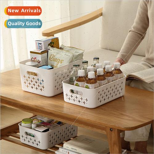 Desktop hollow storage baskets dormory cosmetics snacks plas