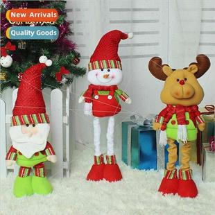 Santa Standing Claus Doll Corporat Telescopic Christmas Pole