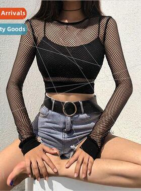 2021 Summer Europe Uned States women solid color sexy hollow