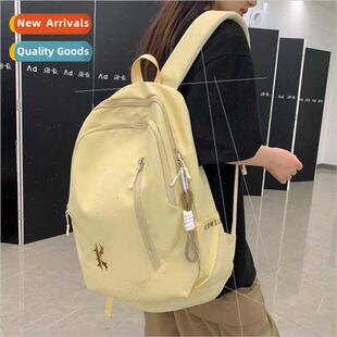 Junior school bag female large capacy Japan simple versatile