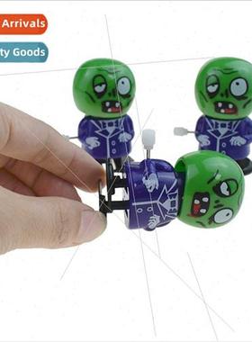 funny clockwork androids on chain will walk green zombie tri