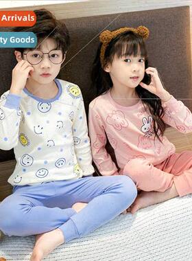 Autumn winter new children cotton underwear set small medium