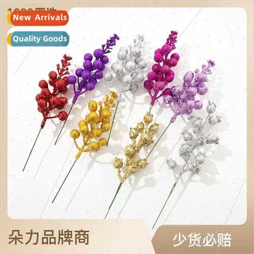 Christmas decorations gold silver red glter simulation berri