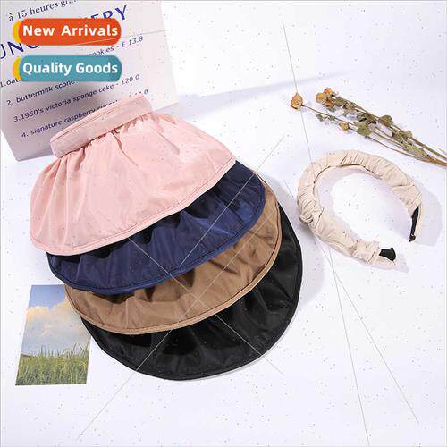 2023 summer new outdoor hollow top shell cap Korean  sunscre