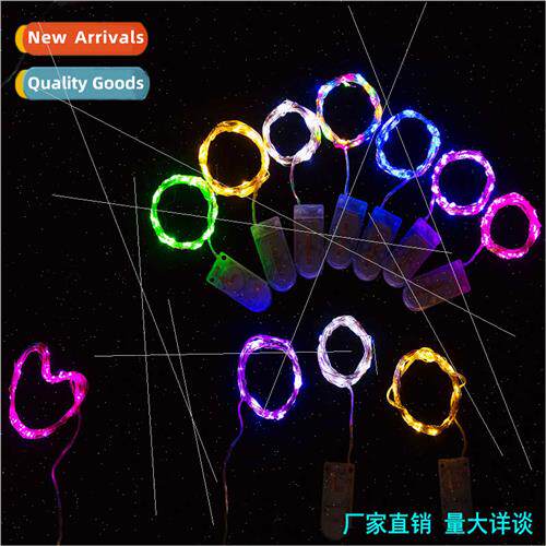 led copper wire light string button light gift box decoratio