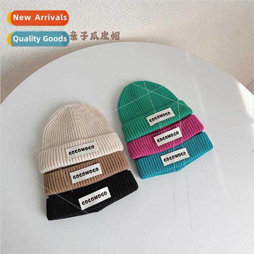 Autumn winter parent-child wool cap Korean warm hat winter c