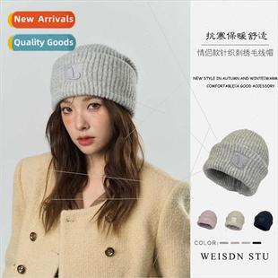 loose head thick wool winter women fall big 2023 cap men