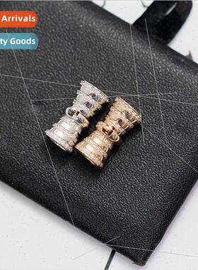 s925 silver spiral bracelet clasp connecting clasp micro-set