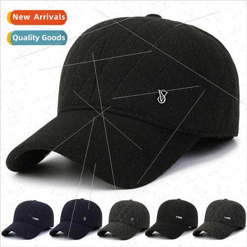 Winter new middle-aged elderly men hat padded thickened warm