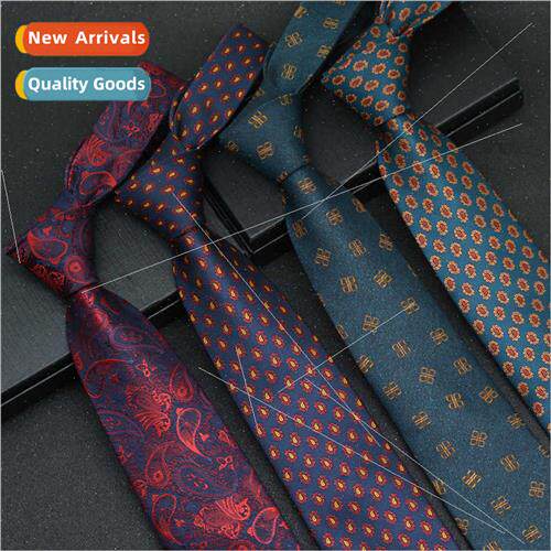 Tie men mal business work wedding groom 8cm jacquard job sea