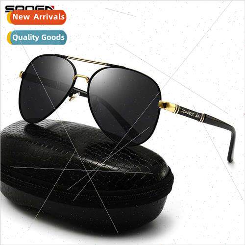 new polarized sunglasses retro metal large frame toadstool f