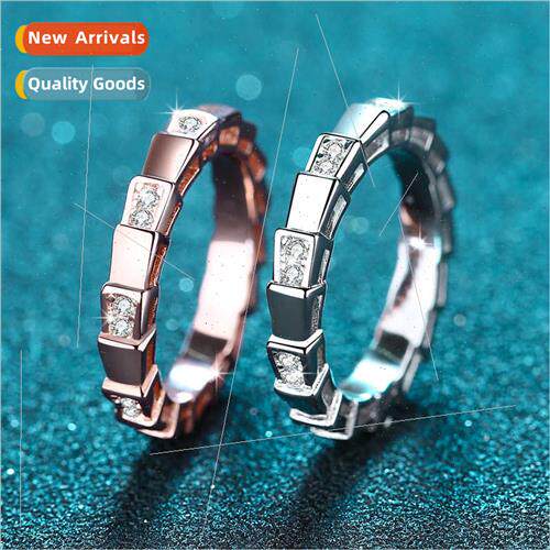 Snake bone full diamonds men women rings couple pair ring ti