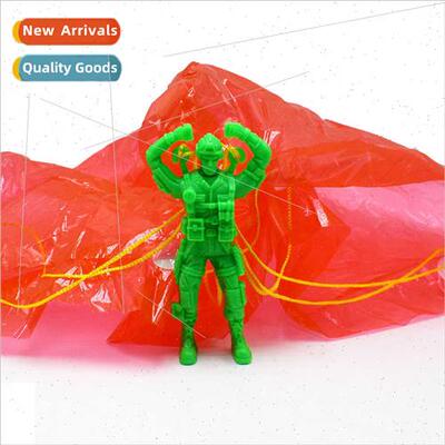 Children catapult parachute hthrown soldiers milary parachut