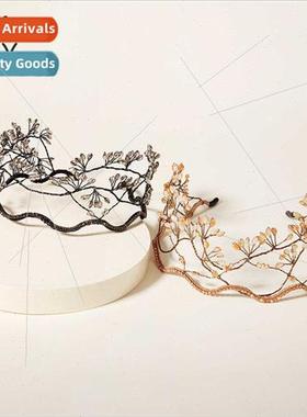 creative bridal jewelry crystal braided hair nets exotic eth