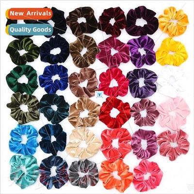 33Colors Korea Velvet Hair Scrunchie Elastic Hair Bands Soli