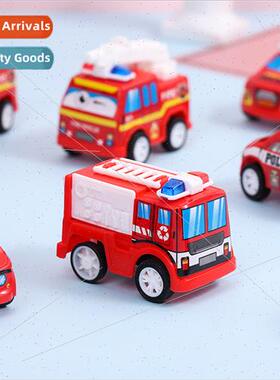 Pull back inertia fire truck children puzzle toy car enginee