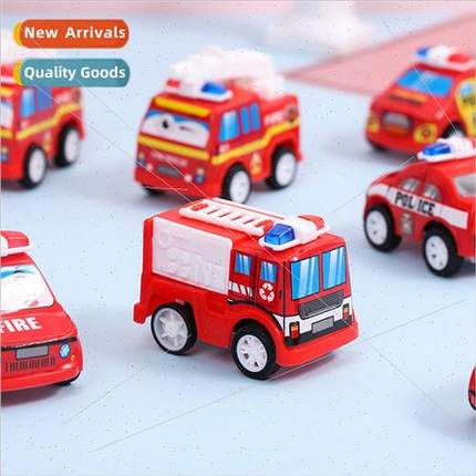 Pull back inertia fire truck children puzzle toy car enginee