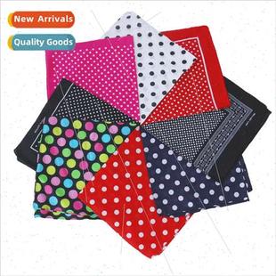 series printing cotton Fashion scarf dot square Europe polka
