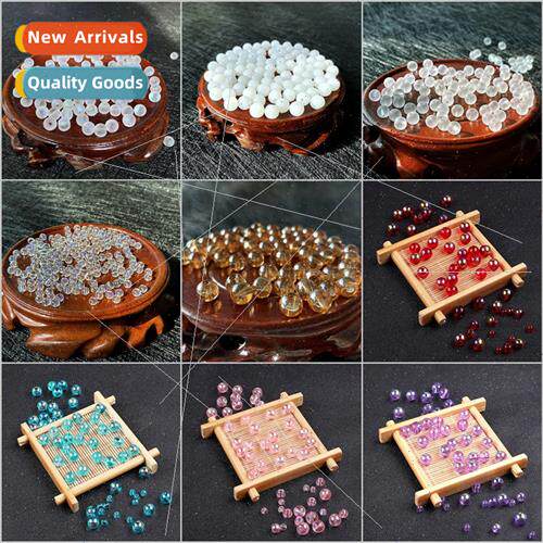 Crystal Illusion Beads Frosted Beads DIY Beading Jewelry Acc