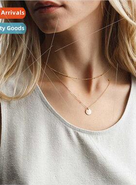 Europe fashion cold wind clip beads collarbone chain women s