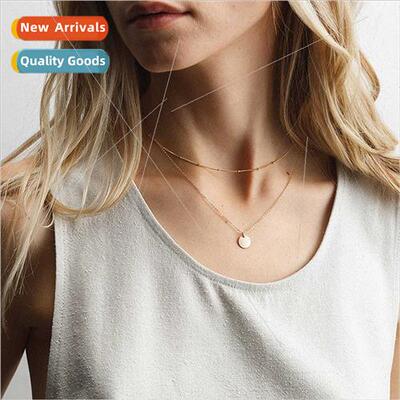 Europe fashion cold wind clip beads collarbone chain women s