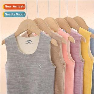 winter new girls Children velvet undershirt thin marki warm