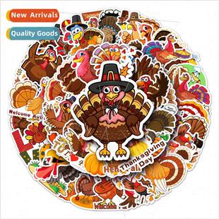 50 turkey animal luggage stickers creative waterproof sucase