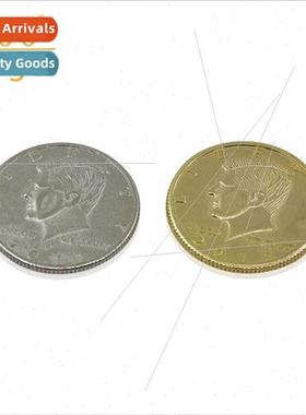 50 Cent Coin Half Dollar Half Cent Coin Gold lver Magic Coin