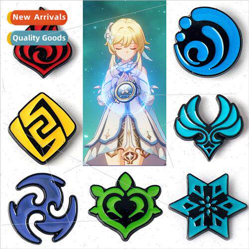 Game cartoon original God  brooch Gods eye secondary element