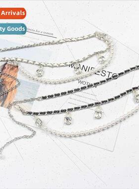 Elegant decorative belt female fine metal waist chain dress