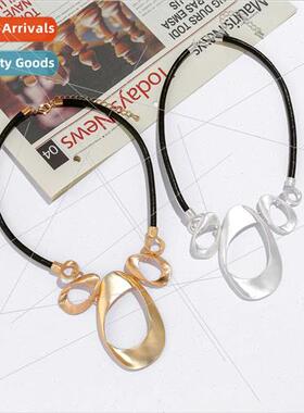 Necklace Europe Fashion Short Necklace Metal Geometric Short