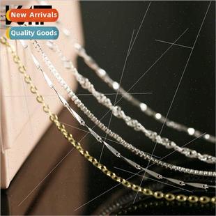 snake bone full cross chain star box Korea necklace