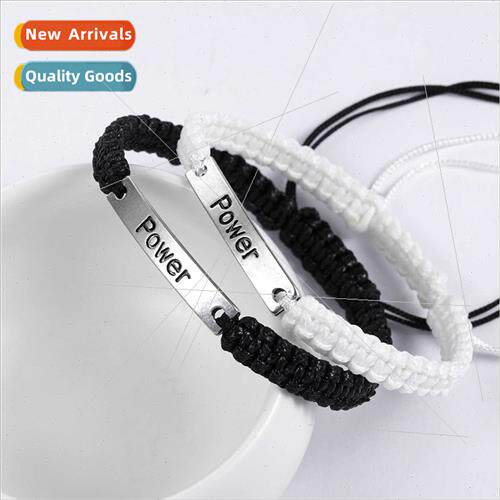 Braided Bracelet Creative Hundred English hand-woven couple