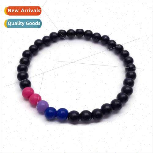 New Devil Eye Handmade Beaded Bracelet Glossy Agate Beads Bl