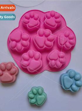 licone 7 Cat Claw Chocolate DIY Cake Ice Block Biscu Pastry